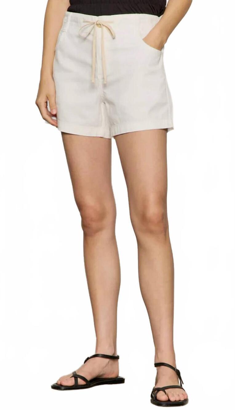NEW SANCTUARY idyll denim tie short in chalk